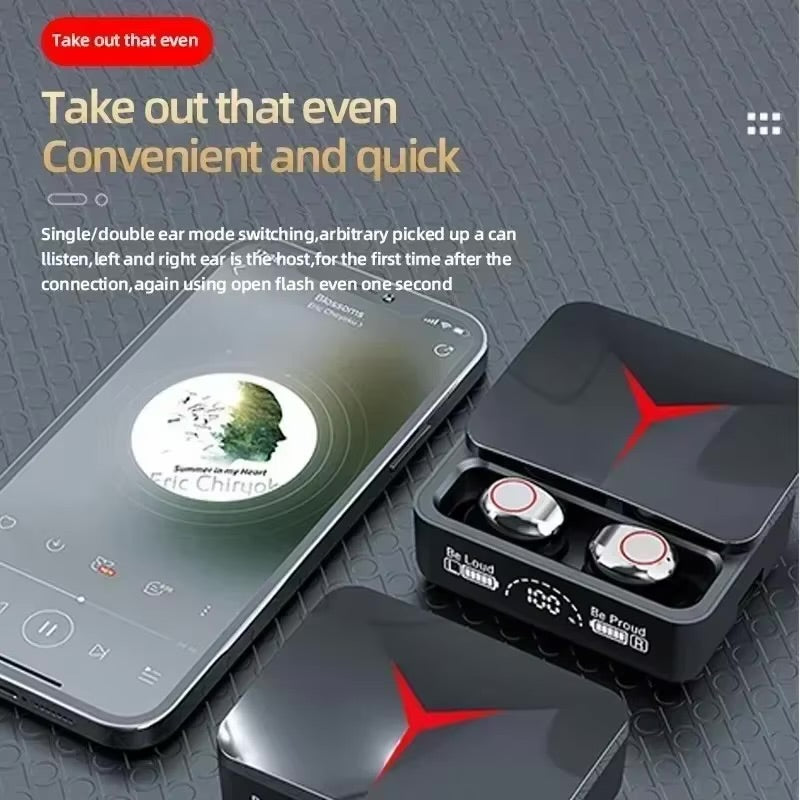 M90 Wireless Earbuds with HiFi Stereo & Mic