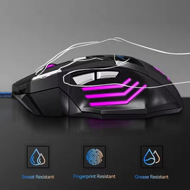 Wired RGB Gaming Mouse 7-Button Ergonomic USB