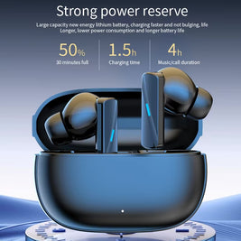 True Wireless Earbuds BT 5.3 Noise Cancelling Headphones