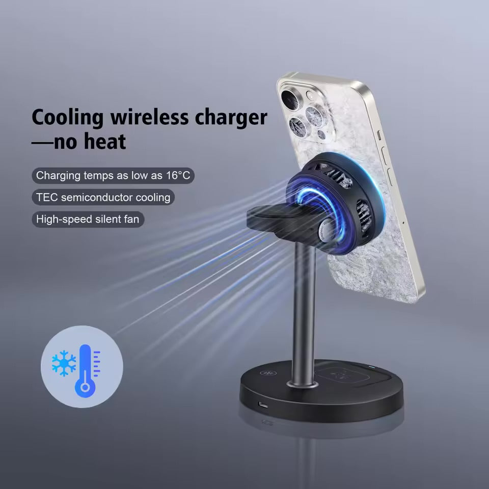 3-in-1 Wireless Magnetic Charger QI2 15W Fast Charge
