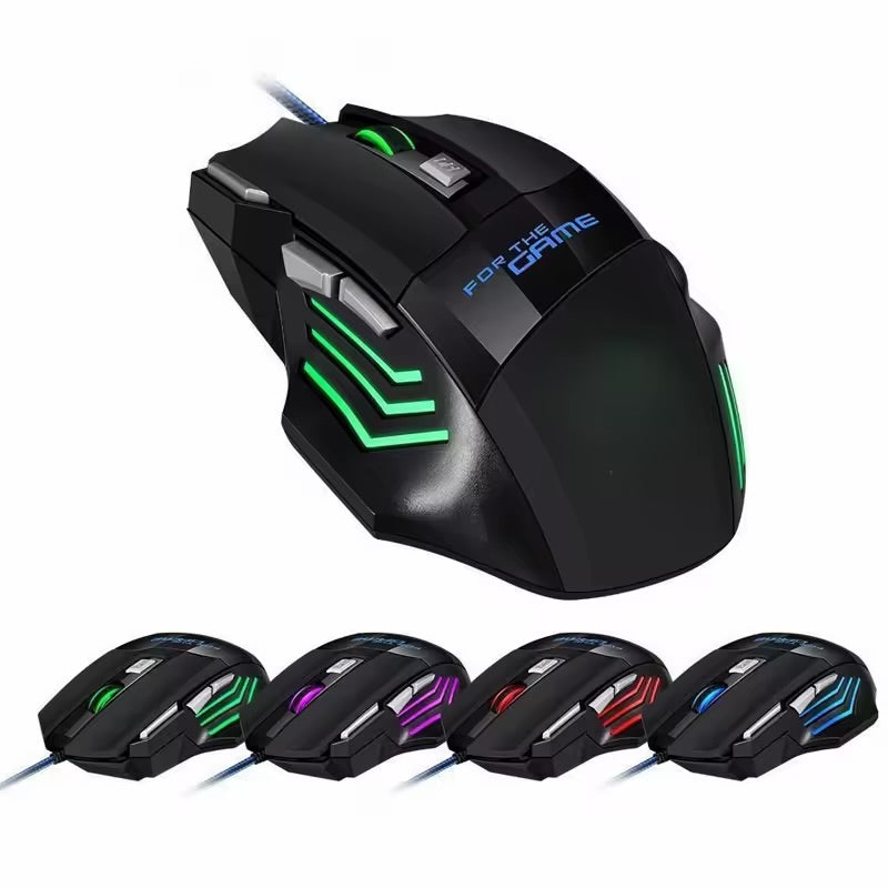 Wired RGB Gaming Mouse 7-Button Ergonomic USB