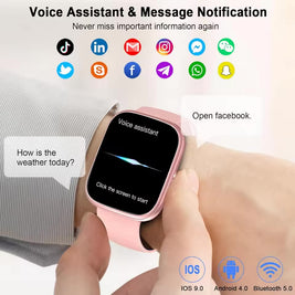 Fitness Smartwatch with Heart Rate & Sleep Monitor