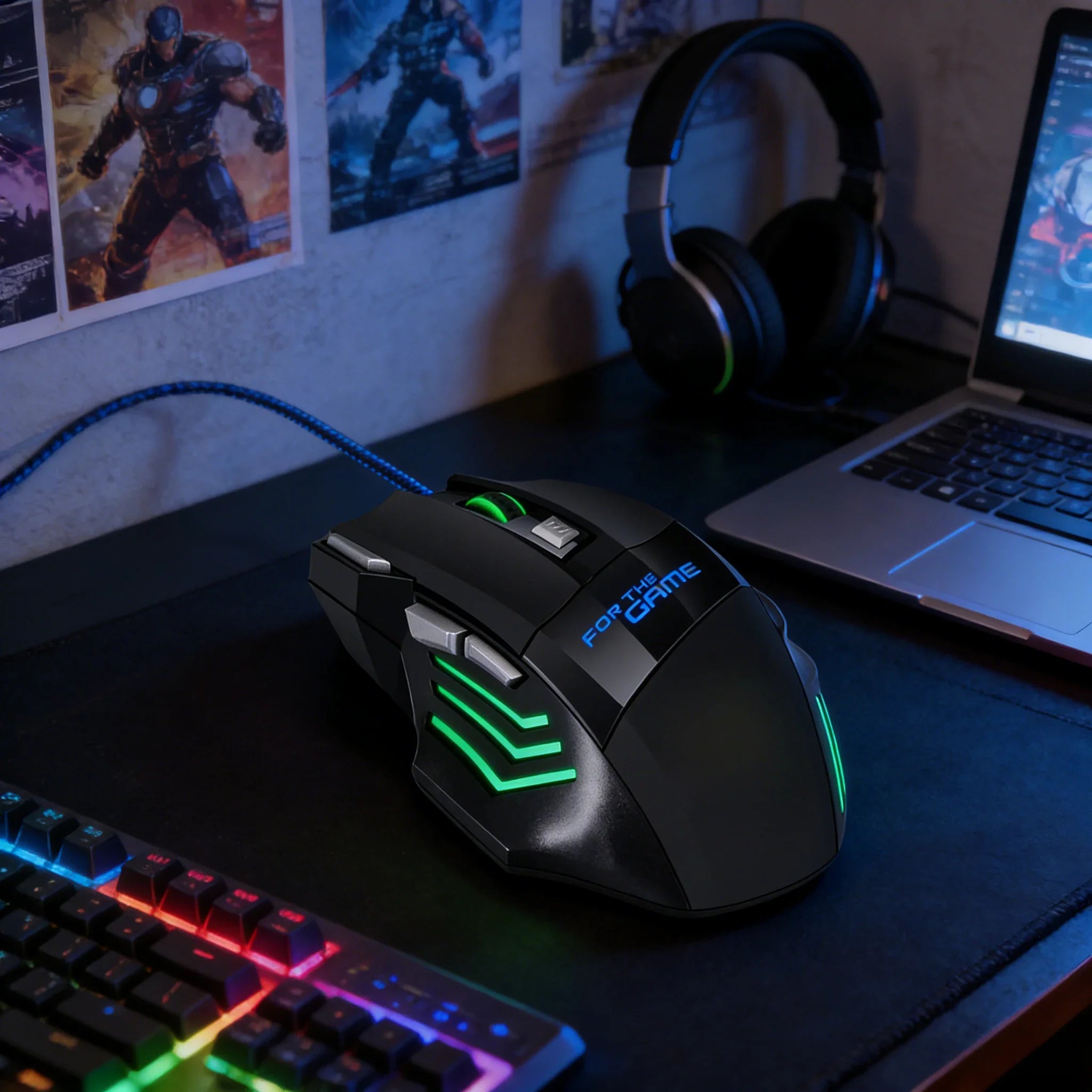 Wired RGB Gaming Mouse 7-Button Ergonomic