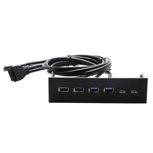 5.25" Front Panel USB 3.0 & 2.0 Hub for PC