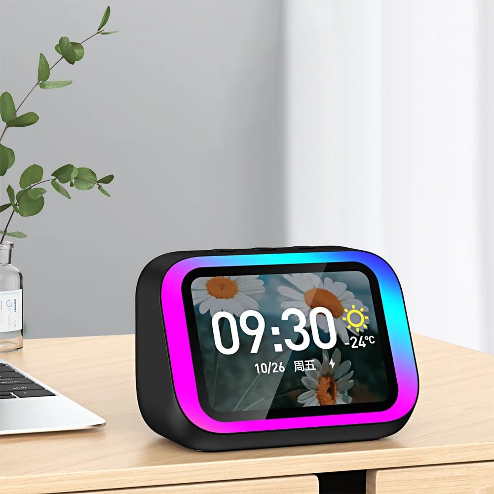 RGB Portable Smart Speaker with Voice Assistant
