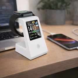 Smart WiFi Weather Clock with Wireless Charging