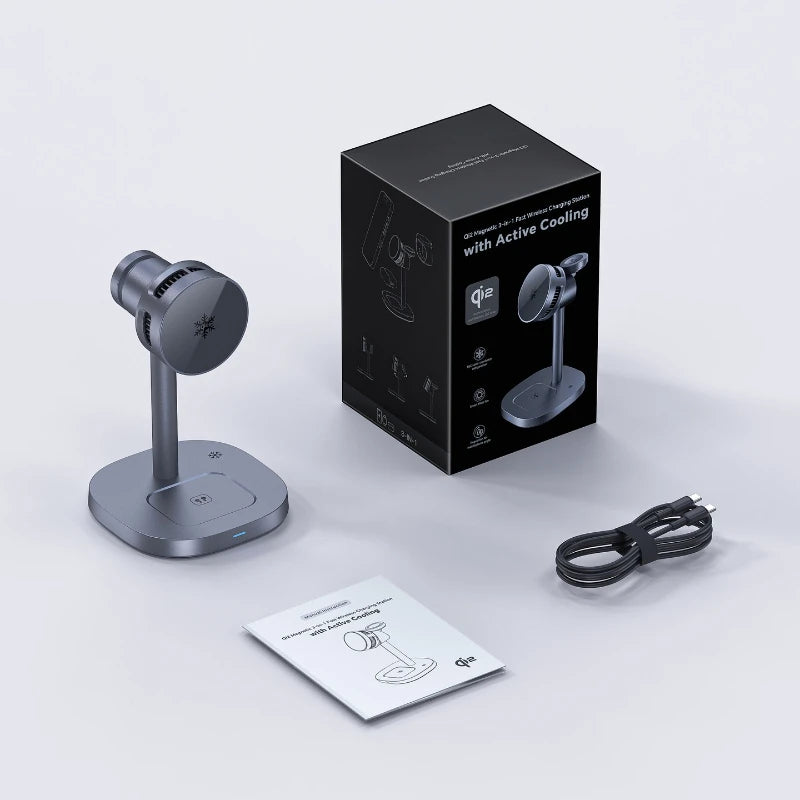 3-in-1 Wireless Magnetic Charger QI2 15W