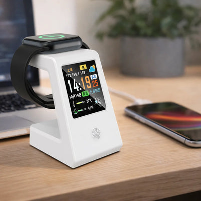 Smart WiFi Weather Clock with Wireless Charging